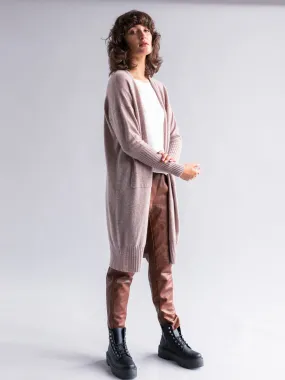 Longline Pure Cashmere Cardigan New Colourways