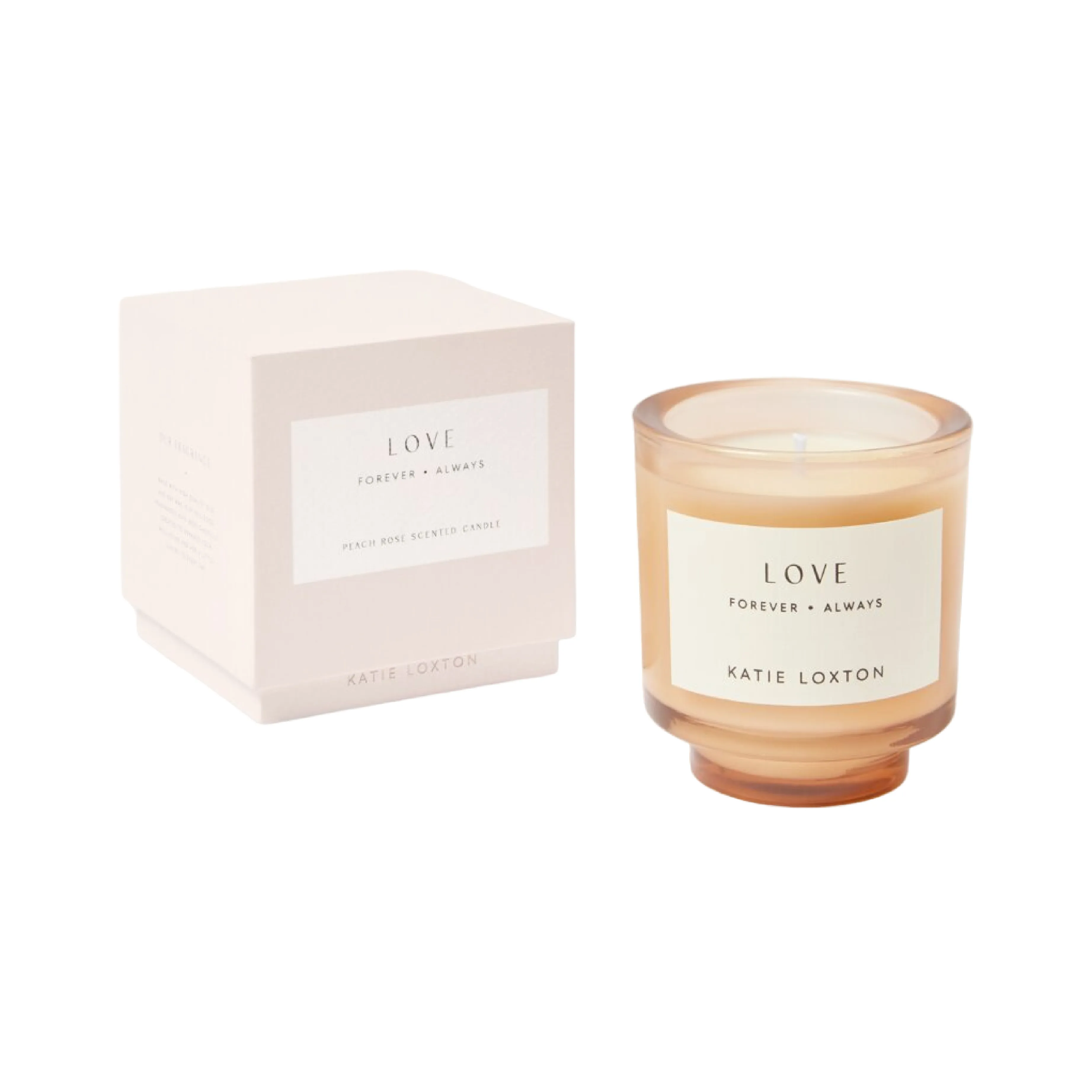 'Love' Sentiment Candle | Peach Rose & Sweet Mandarin