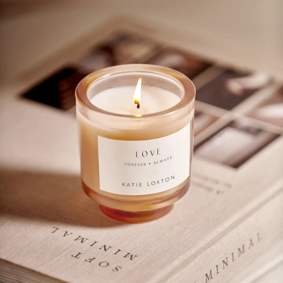 'Love' Sentiment Candle | Peach Rose & Sweet Mandarin