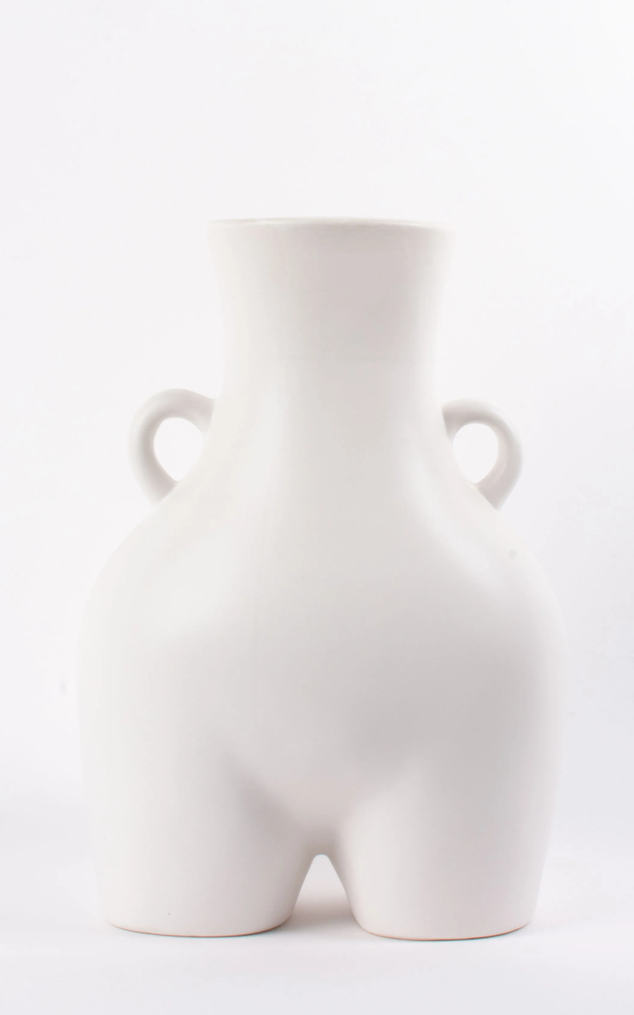 Matt Love Handles Vase | White | Large