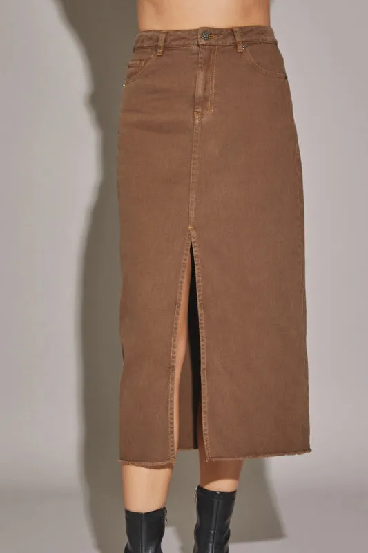 meghan skirt - dark oak