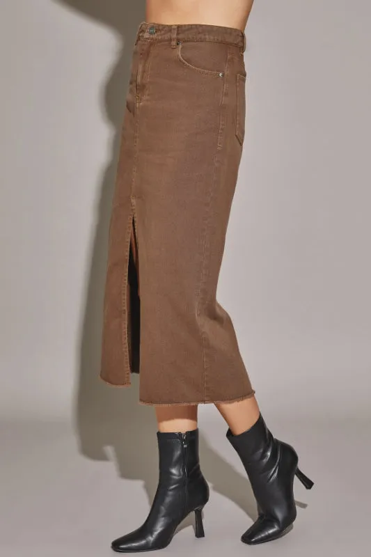 meghan skirt - dark oak