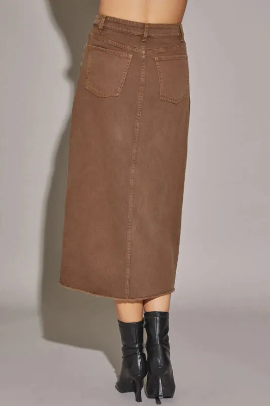 meghan skirt - dark oak