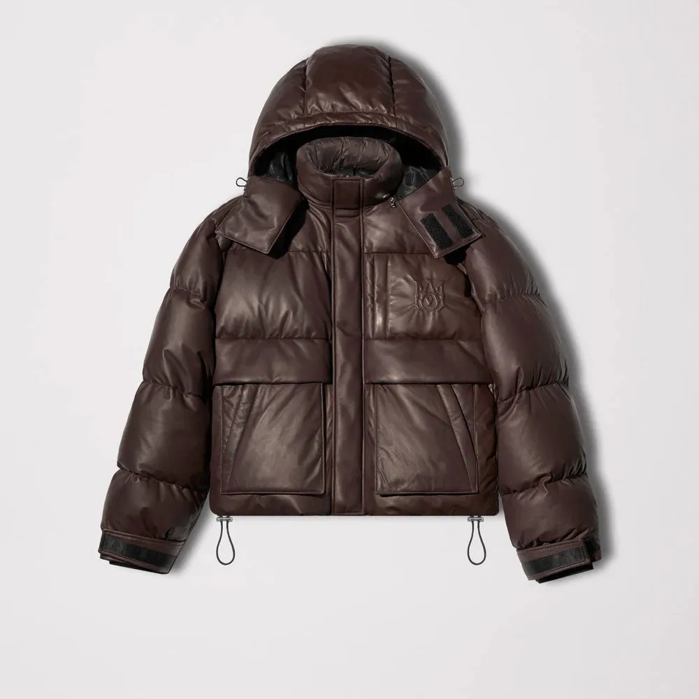 Men Brown Parka & Puffer Jacket