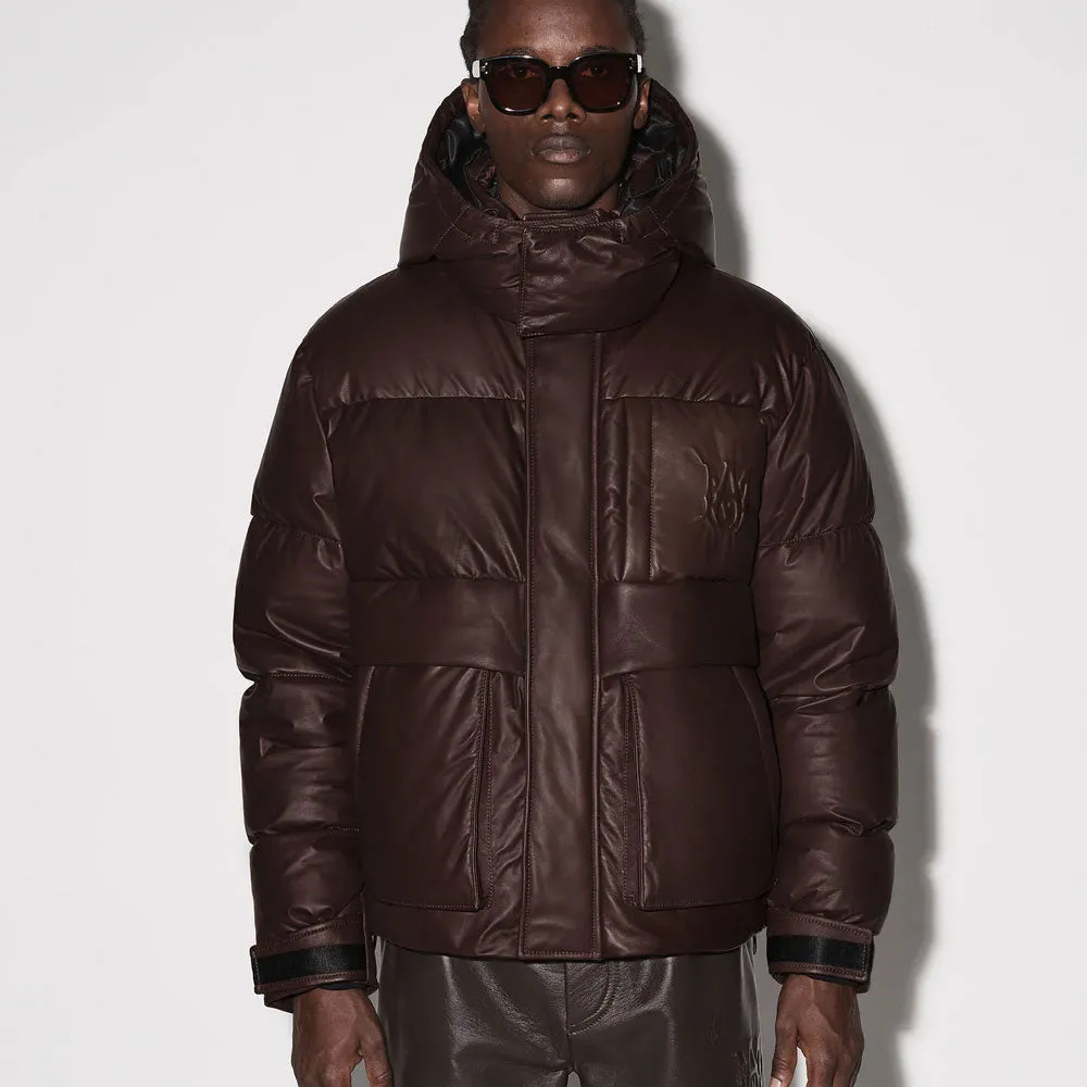 Men Brown Parka & Puffer Jacket