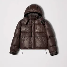 Men Brown Parka & Puffer Jacket