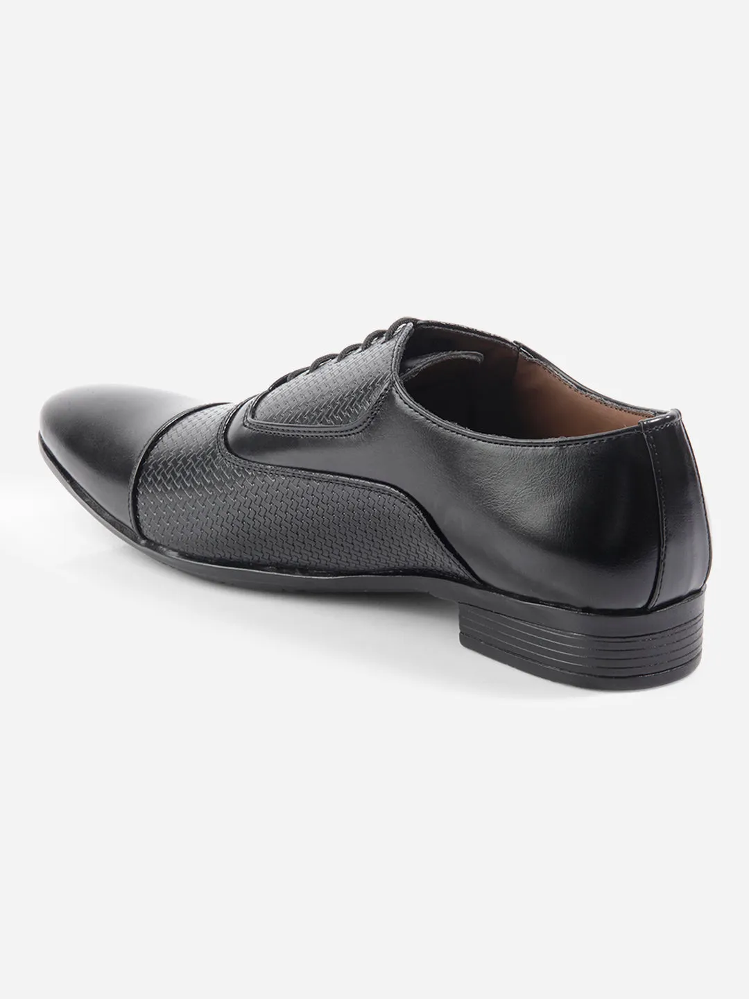 Men's Black Regular Toe Lace Up Formal (IX1073)