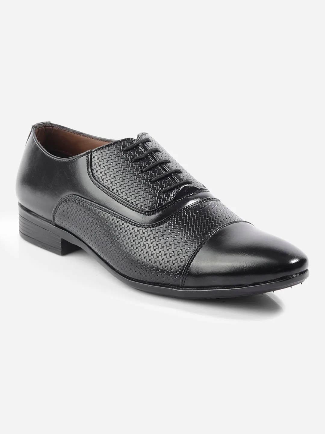 Men's Black Regular Toe Lace Up Formal (IX1073)