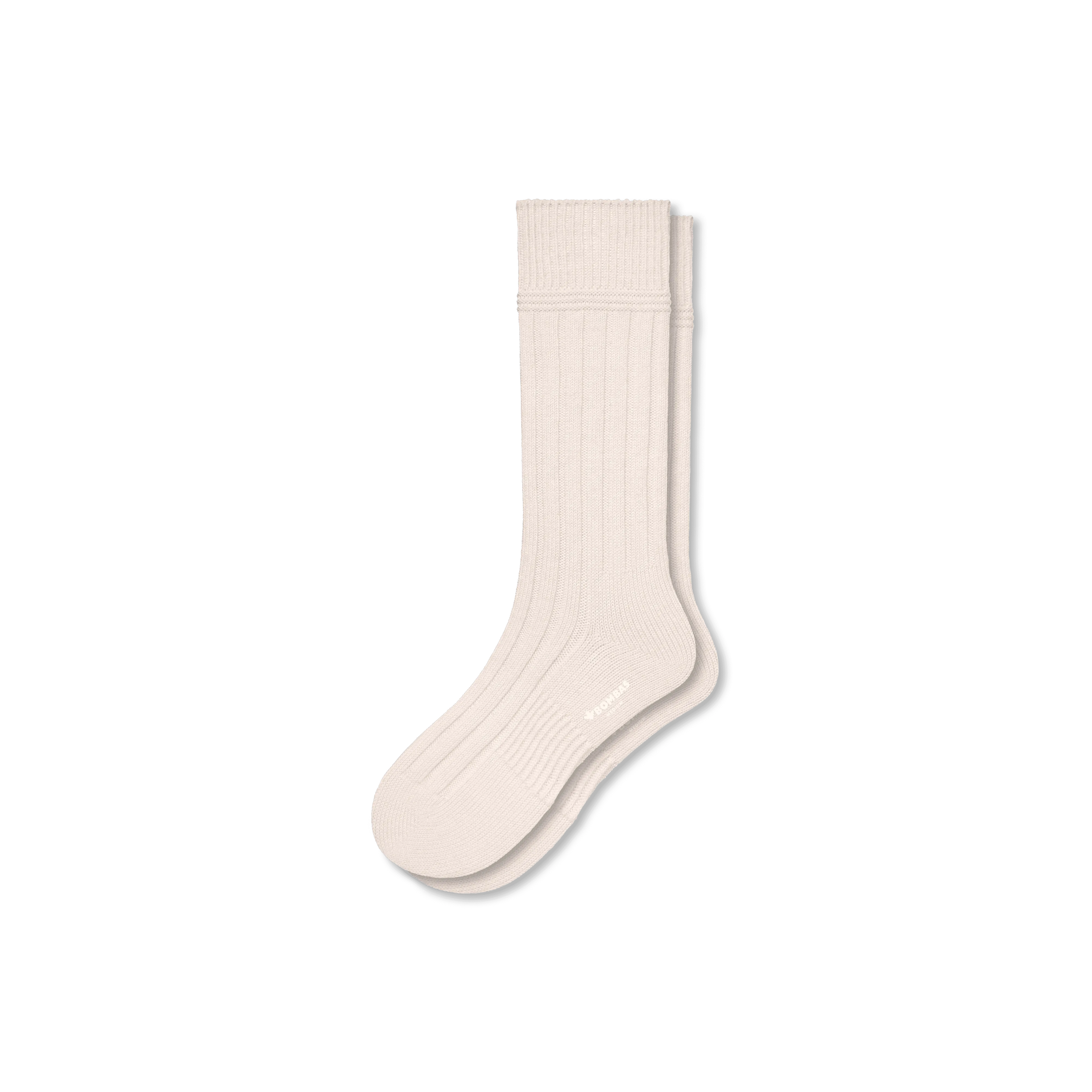 Men's Merino Cashmere Blend Rib Calf Socks