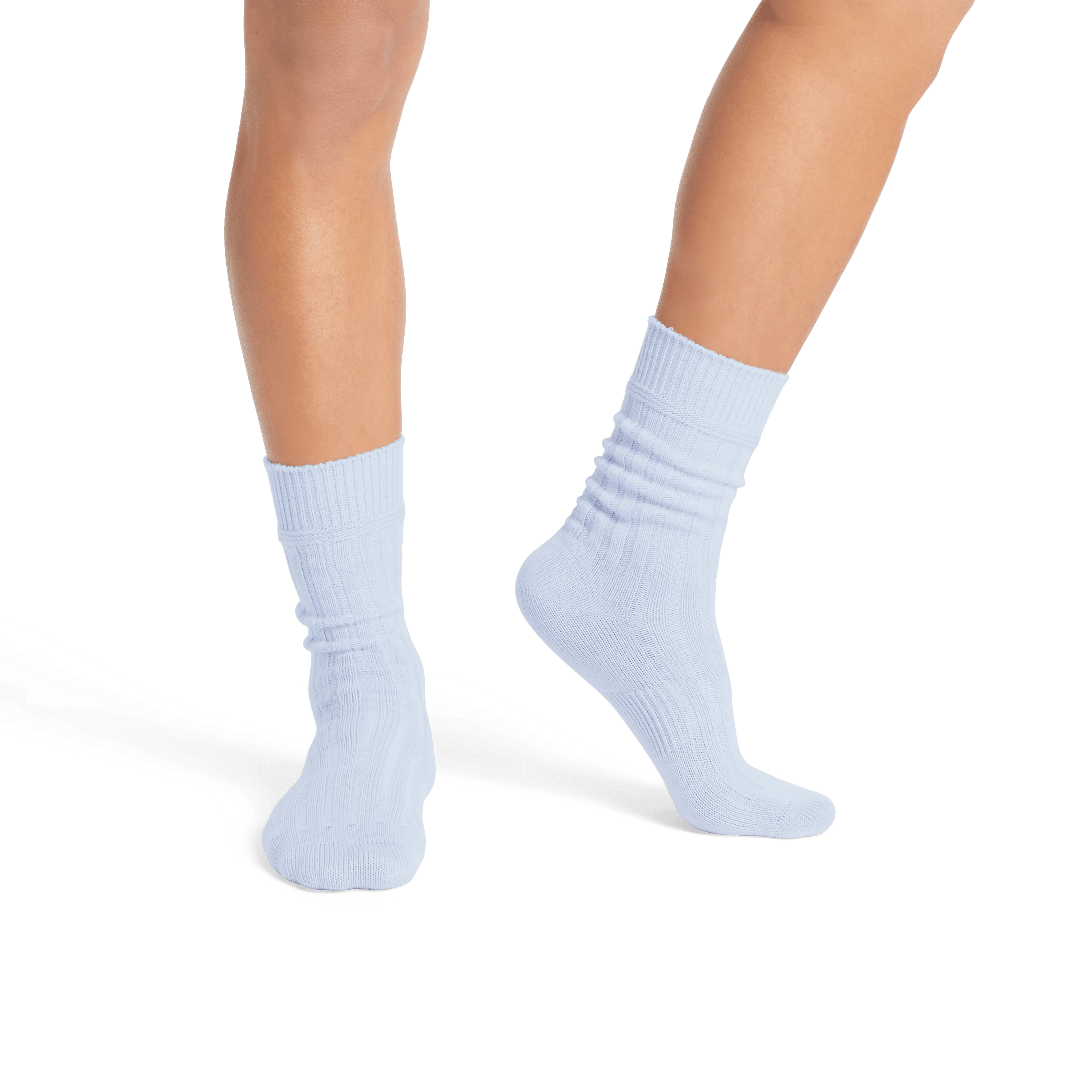 Men's Merino Cashmere Blend Rib Calf Socks