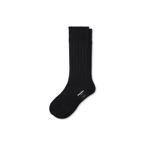 Men's Merino Cashmere Blend Rib Calf Socks