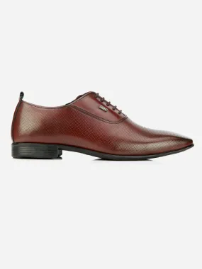 Men's Wine Texture Finish Lace Up Formal (IX2031)