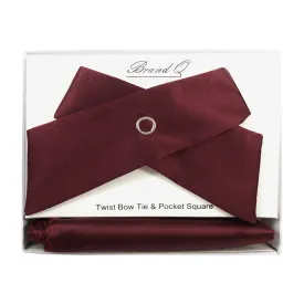 Micro Fiber Twist Bow Tie - Brand Q