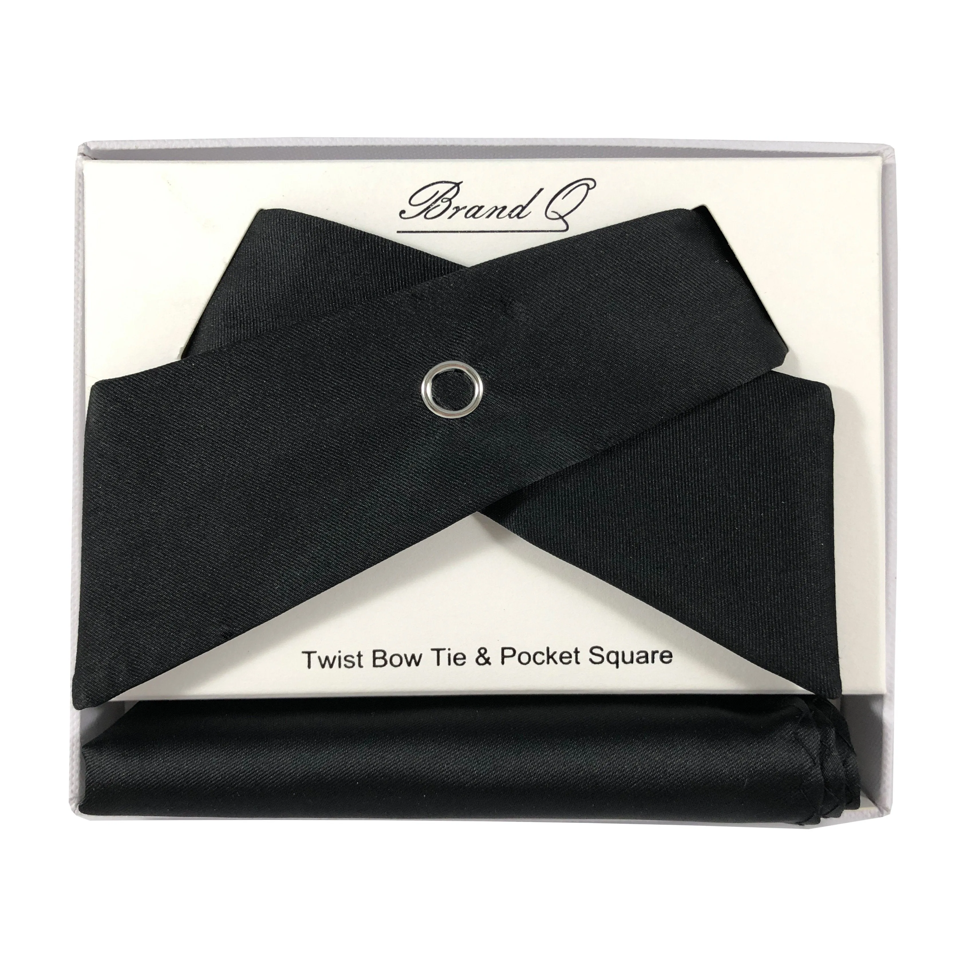 Micro Fiber Twist Bow Tie - Brand Q