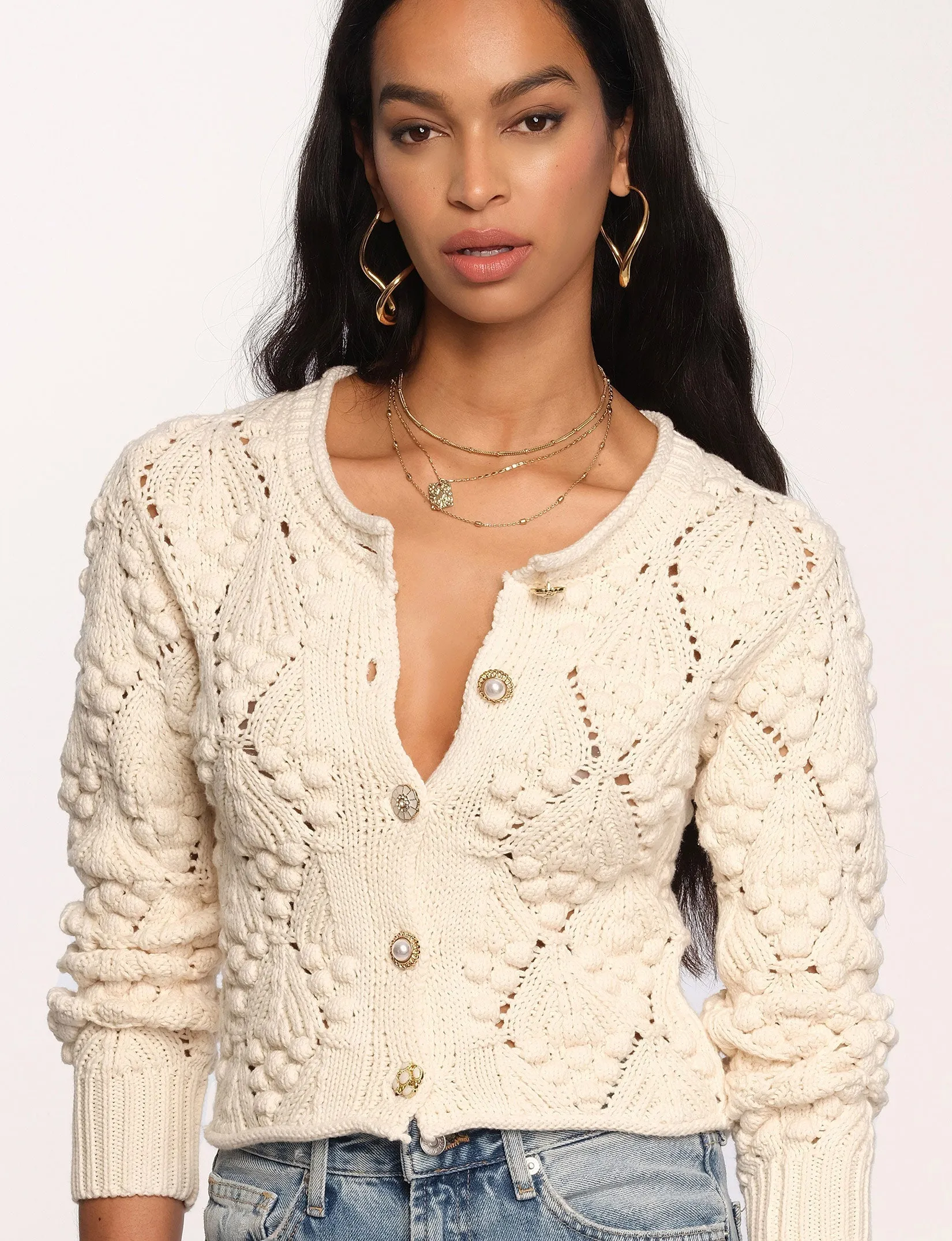 MINIMUM CASPIAN CARDI - IVORY