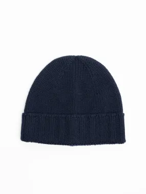 Navy Cashmere Beanie