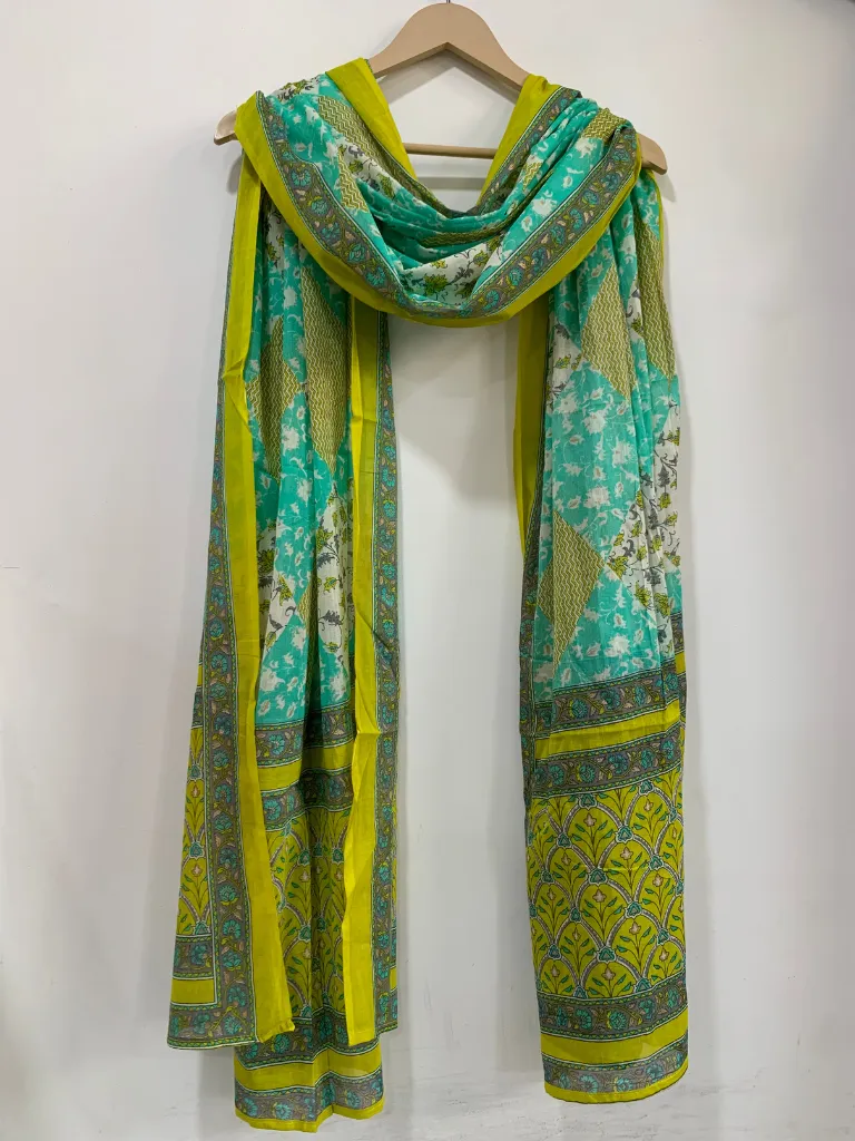 Neon Splash Cotton Dupatta