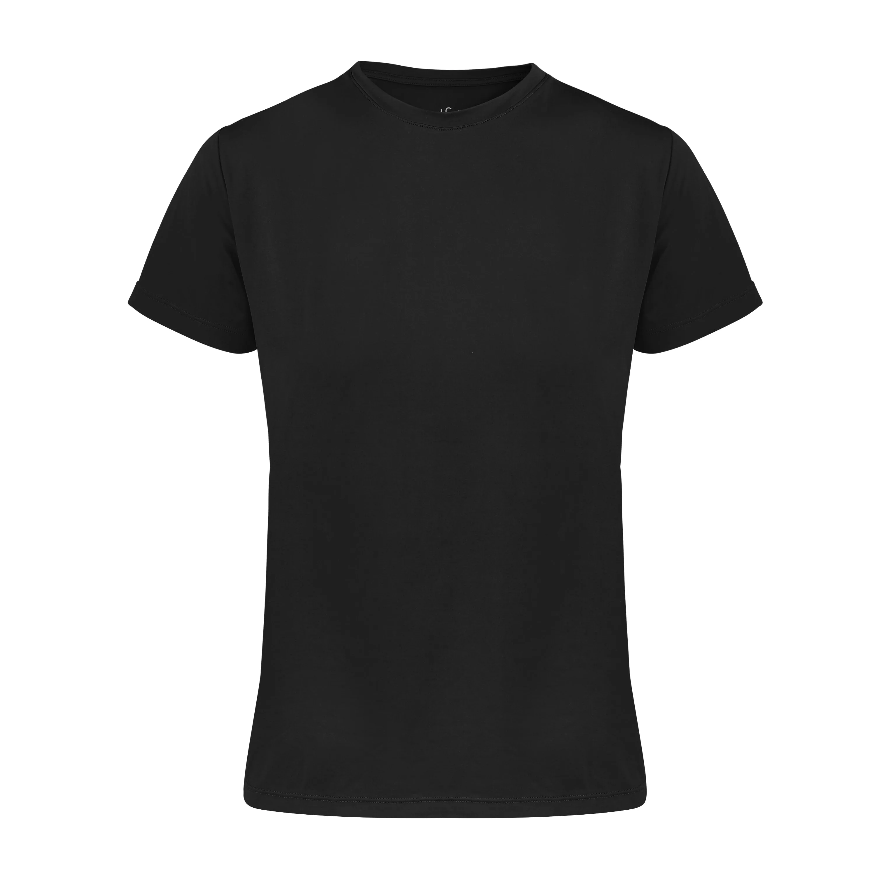 Nova Ultra Lightweight Crew Neck Tee | Recycled Nylon | Black