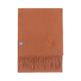 "Lost in Warmth" Classic Cashmere Scarf - Caramel