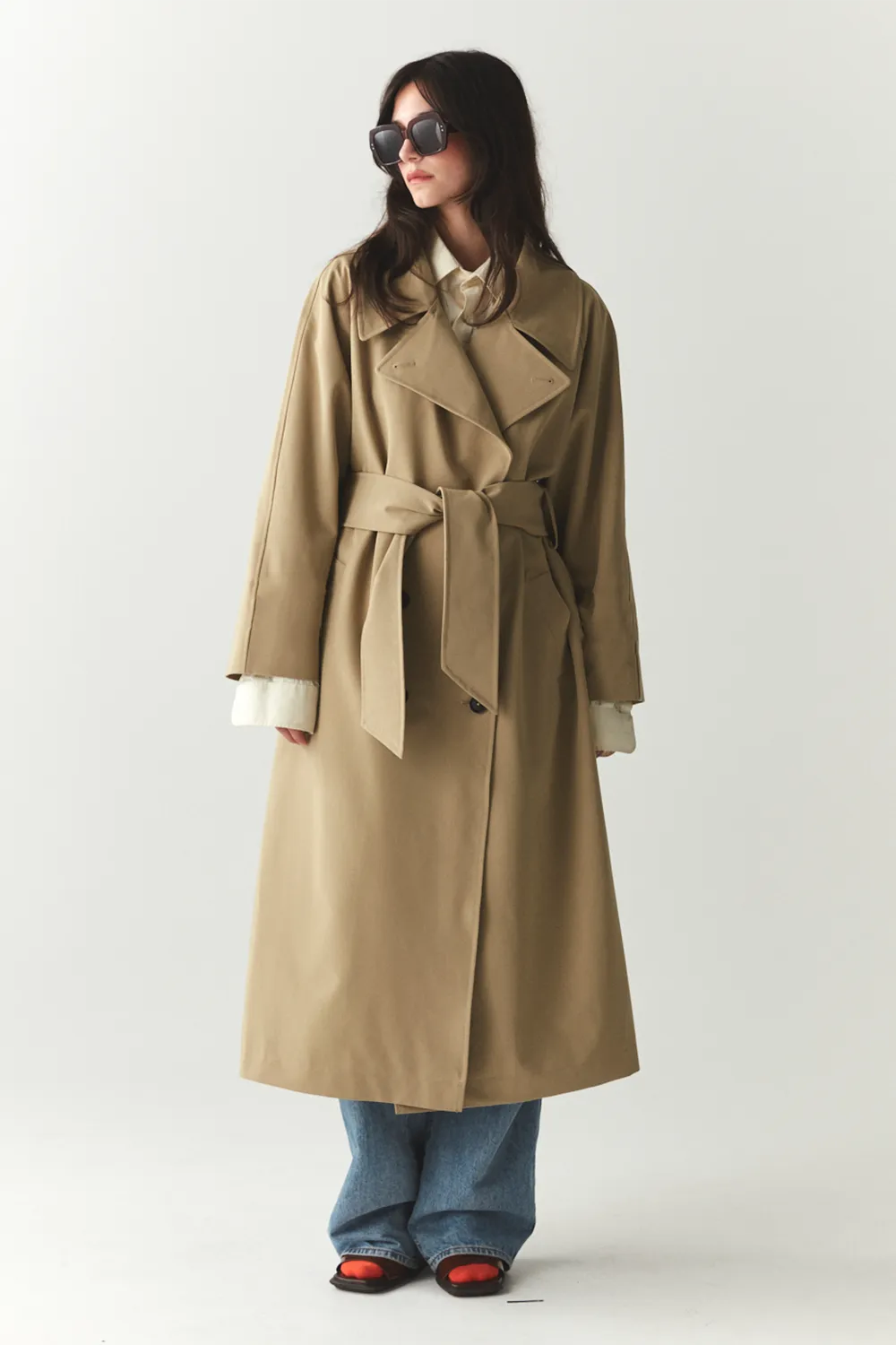 ROOMY TRENCH SS'24 BEIGE