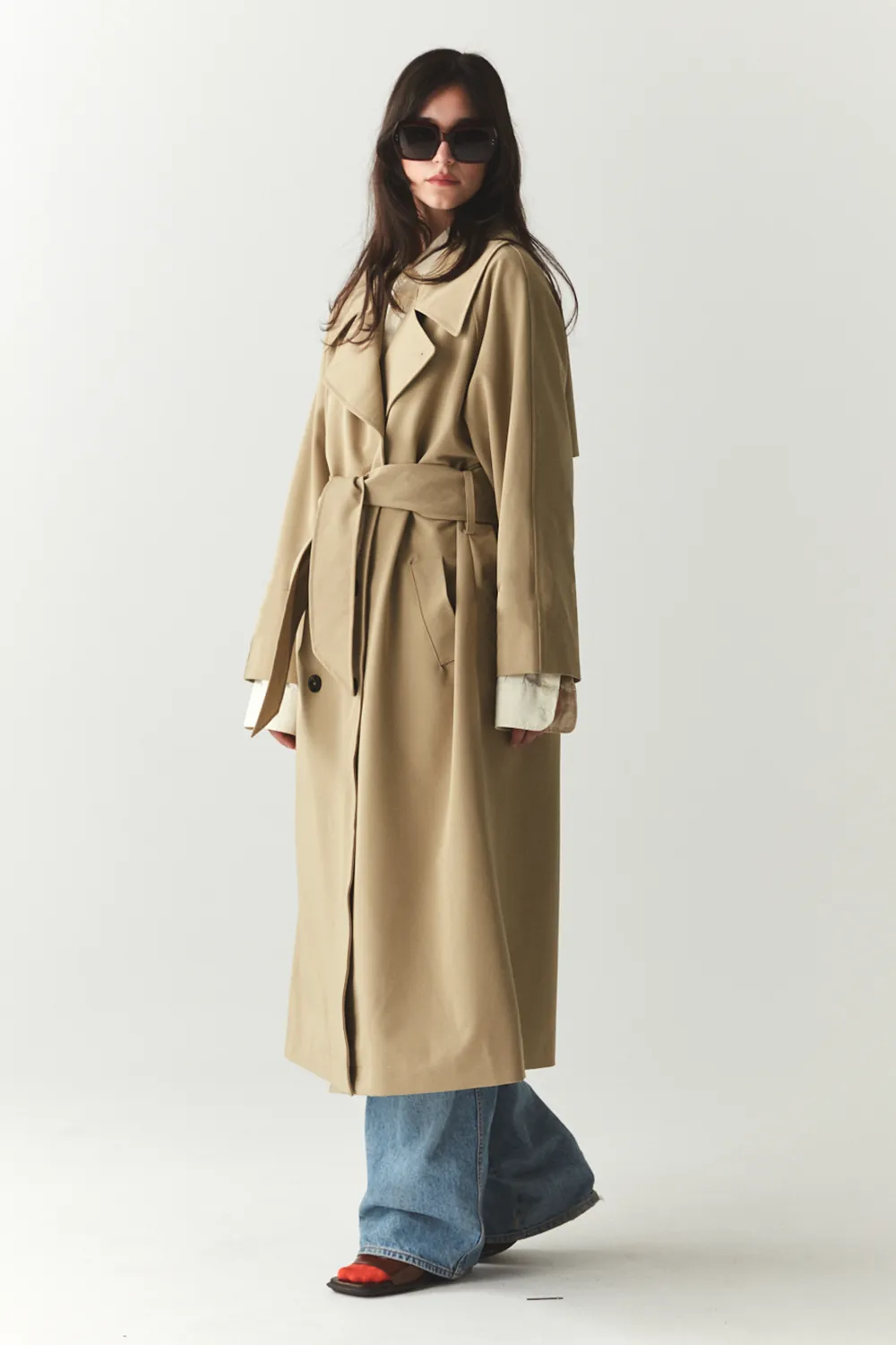 ROOMY TRENCH SS'24 BEIGE