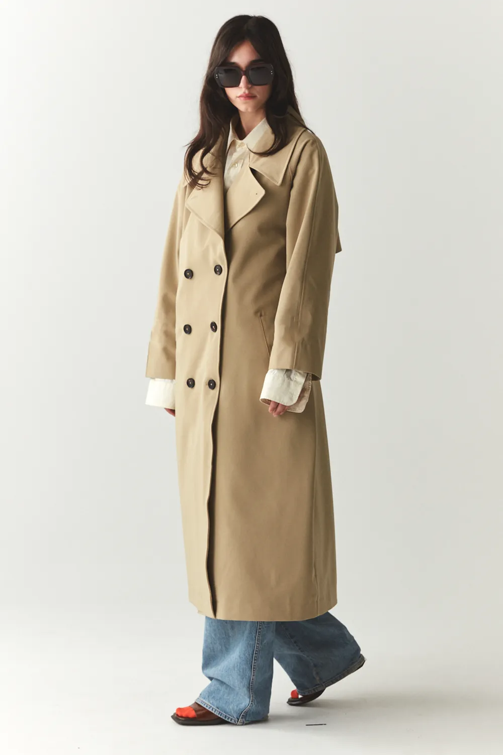 ROOMY TRENCH SS'24 BEIGE