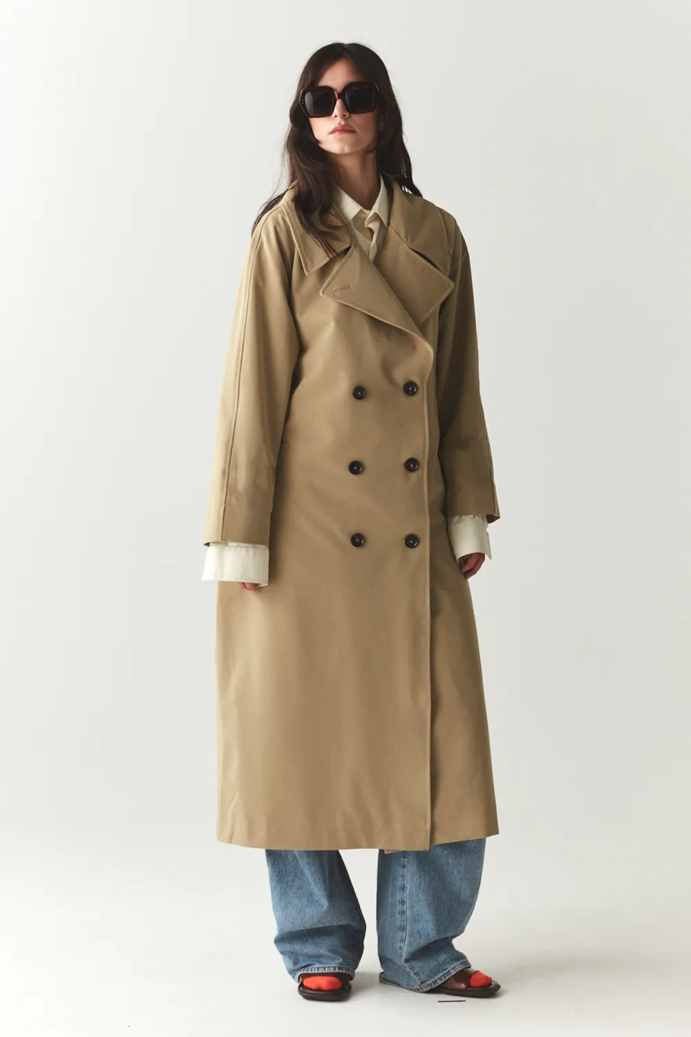 ROOMY TRENCH SS'24 BEIGE