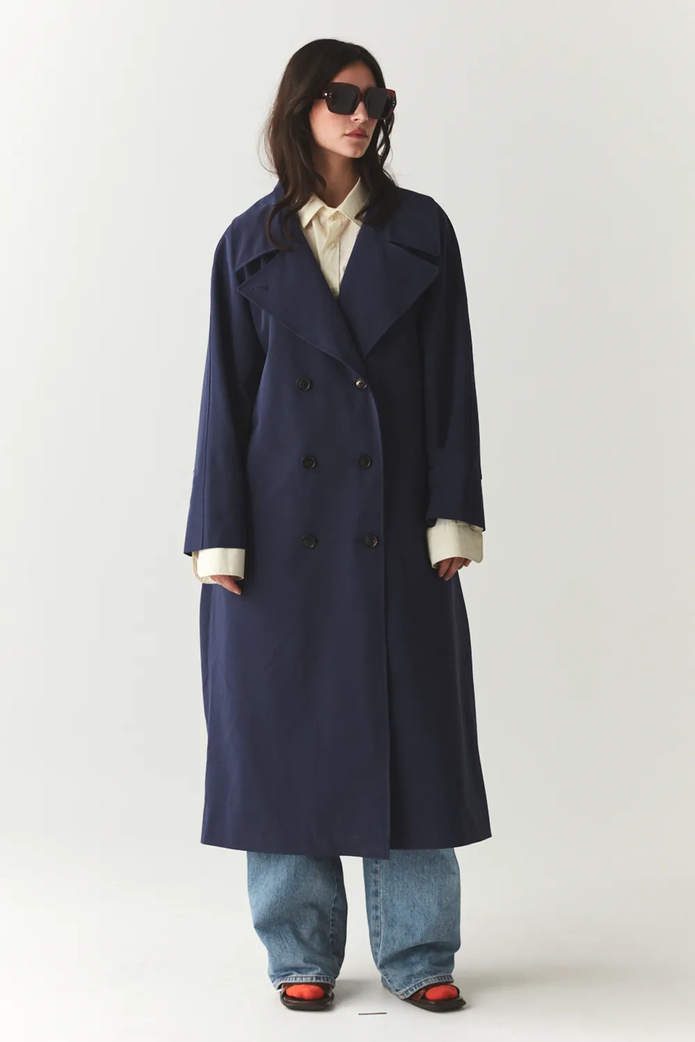 ROOMY TRENCH SS'24 NAVY