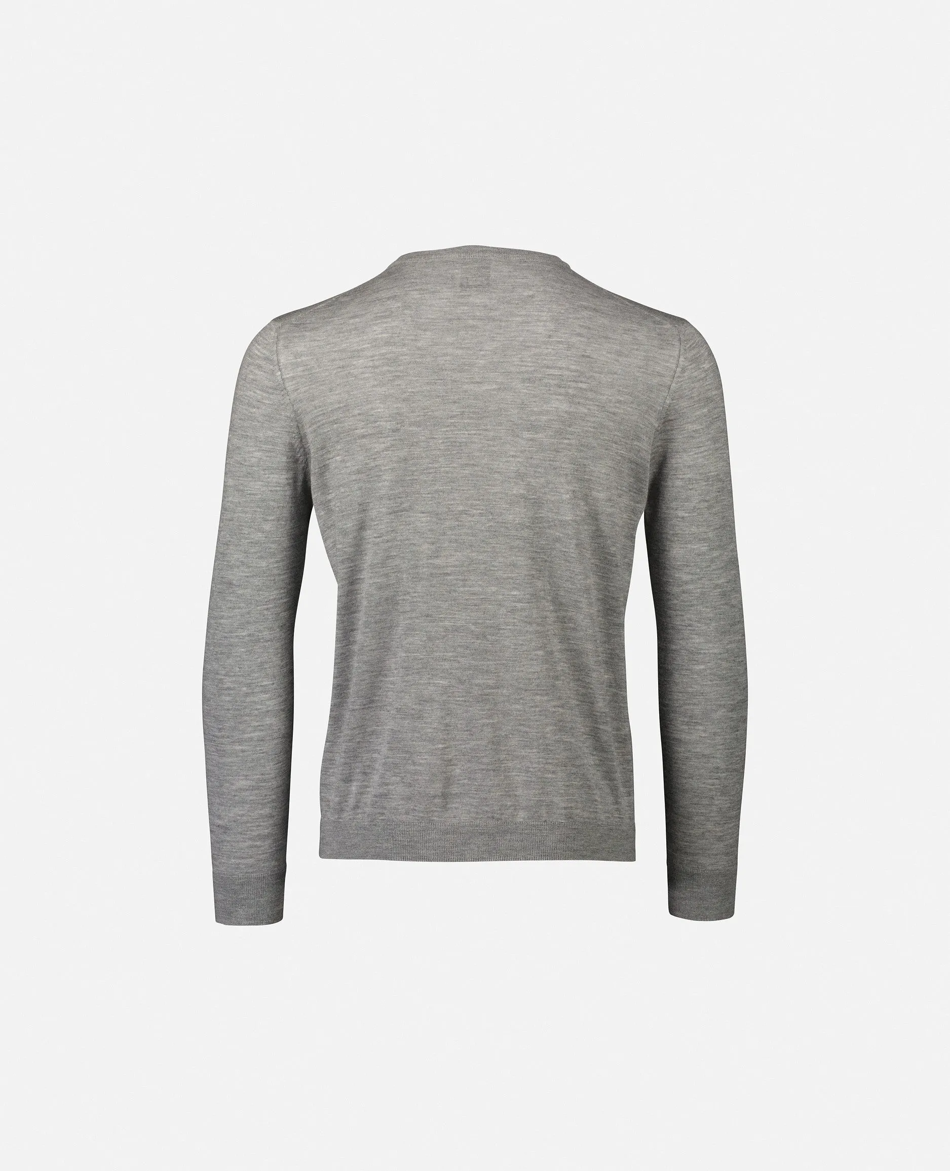 Rundhals Pullover aus Cashmere in Grau