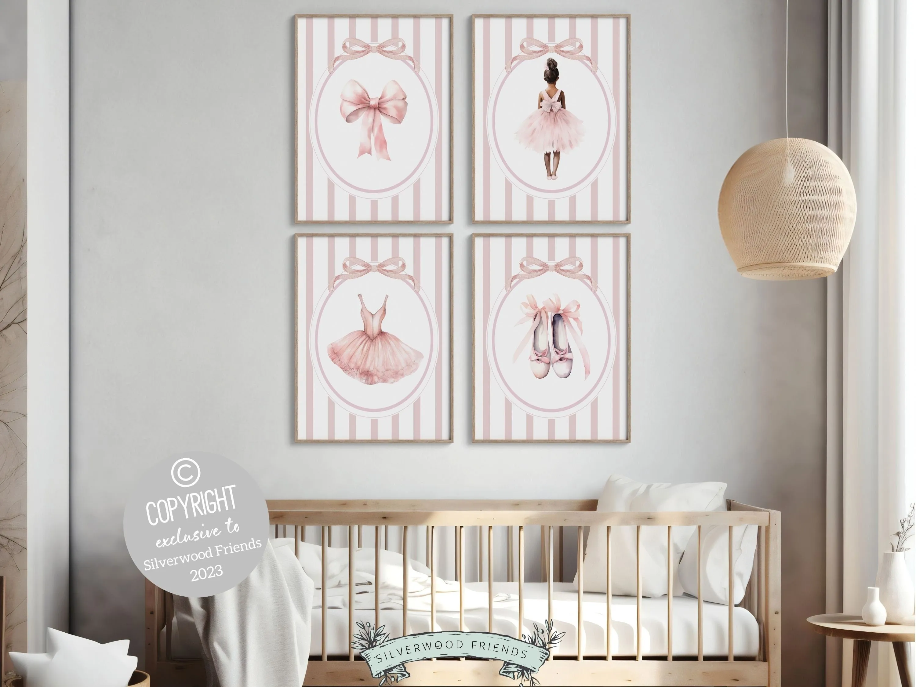 Set of 4 Ballerina Prints - 003