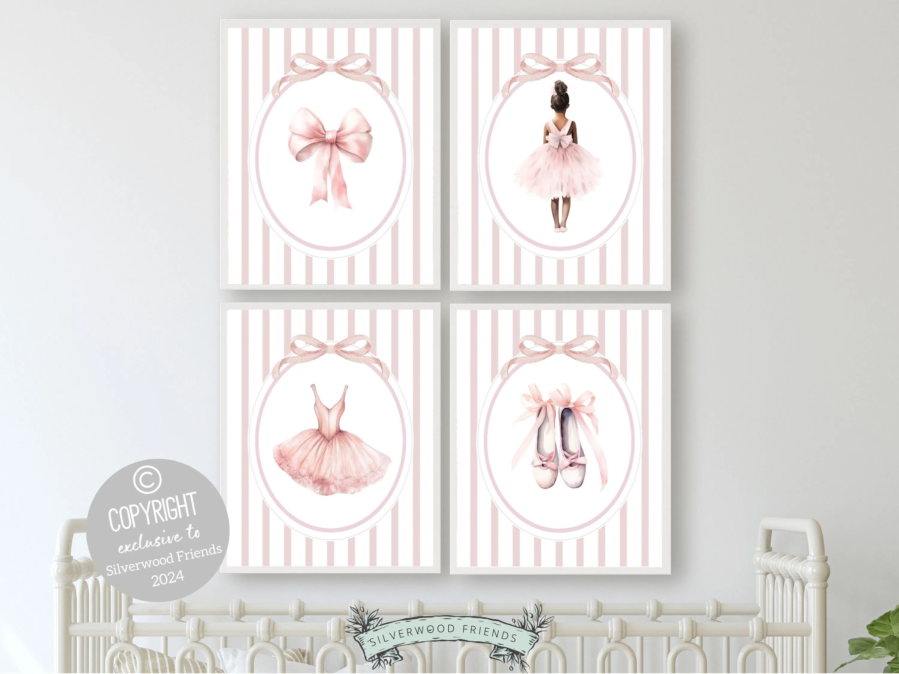 Set of 4 Ballerina Prints - 003