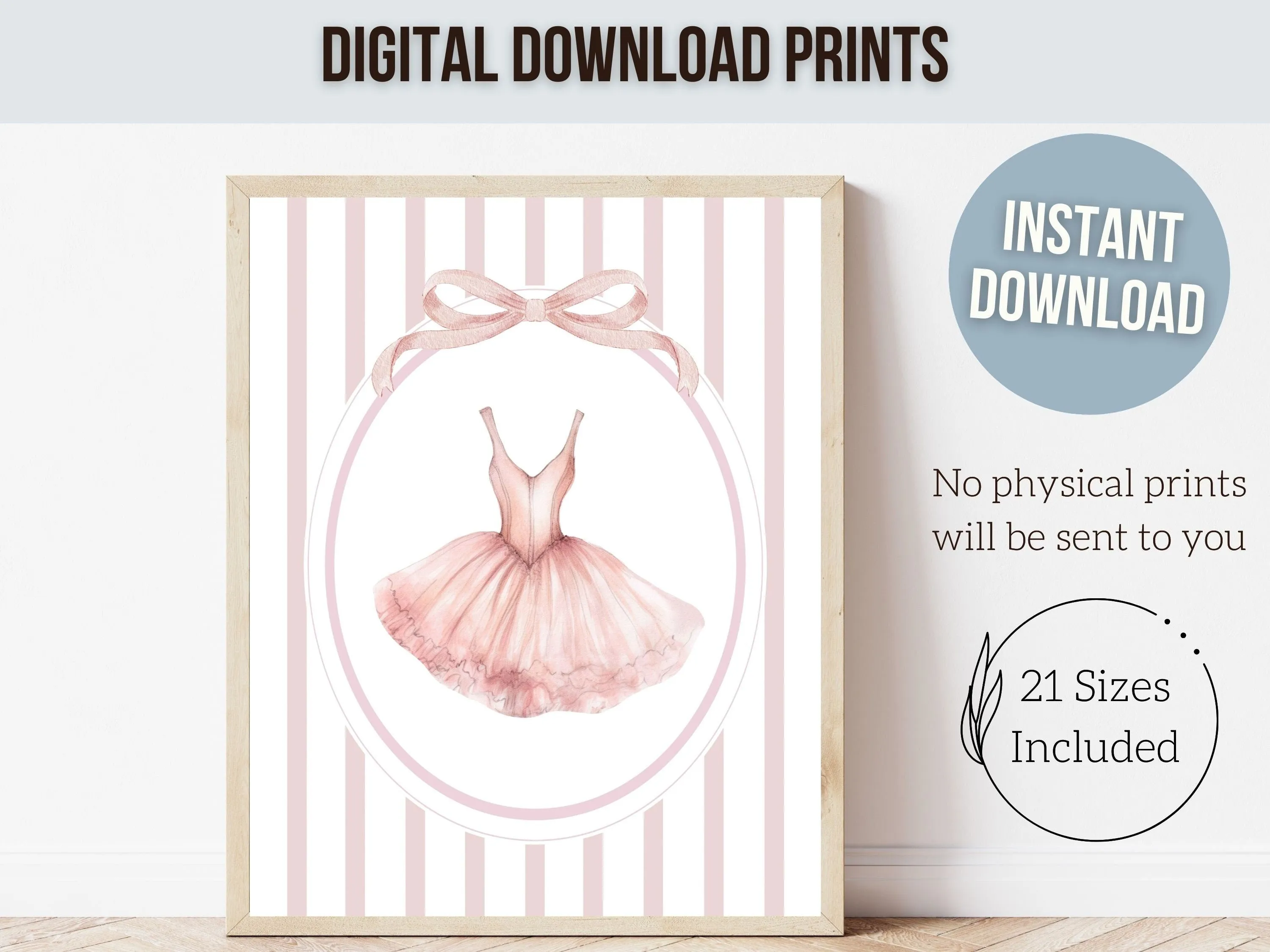 Set of 4 Ballerina Prints - 003