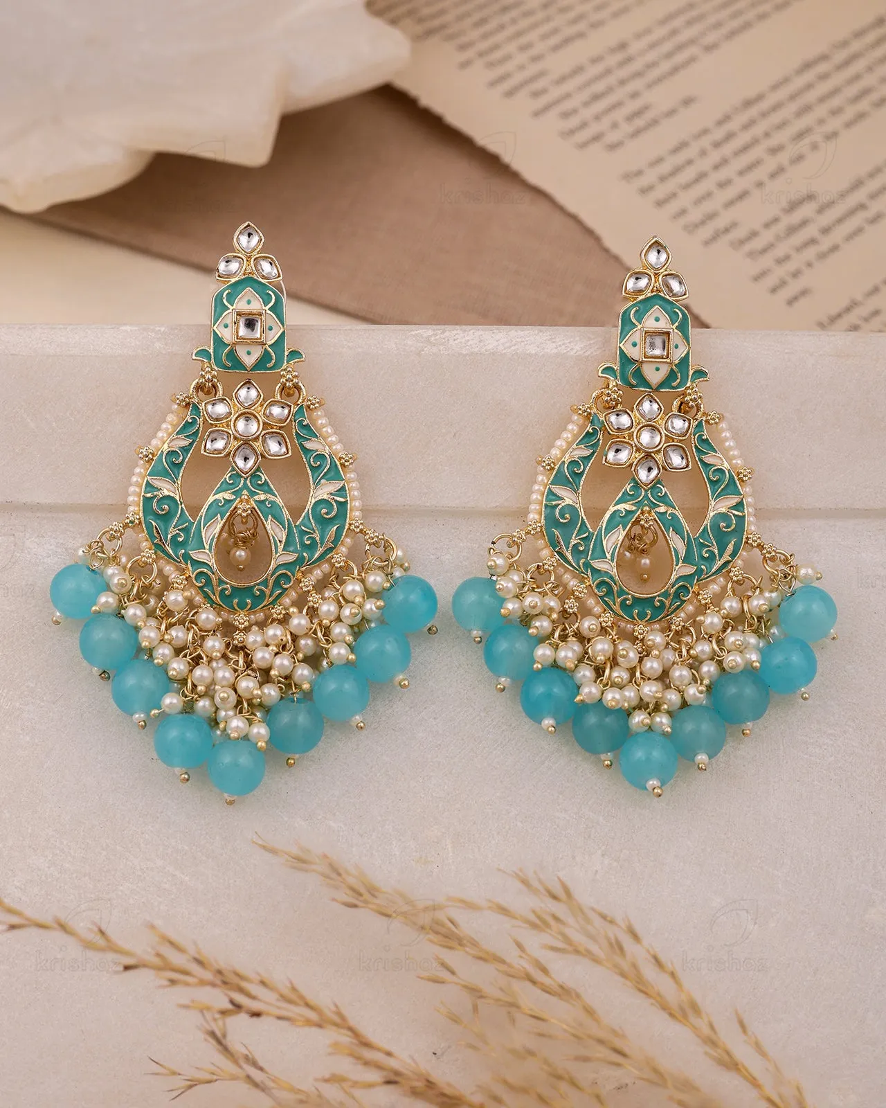 Sheetal Kundan Danglers-M