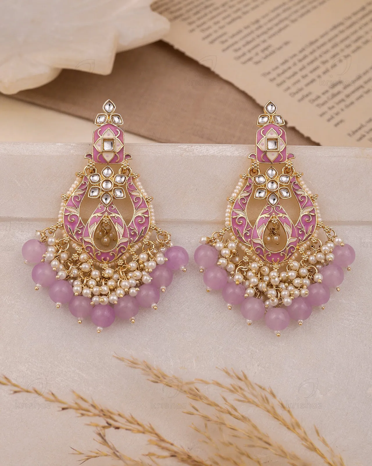 Sheetal Kundan Danglers-M