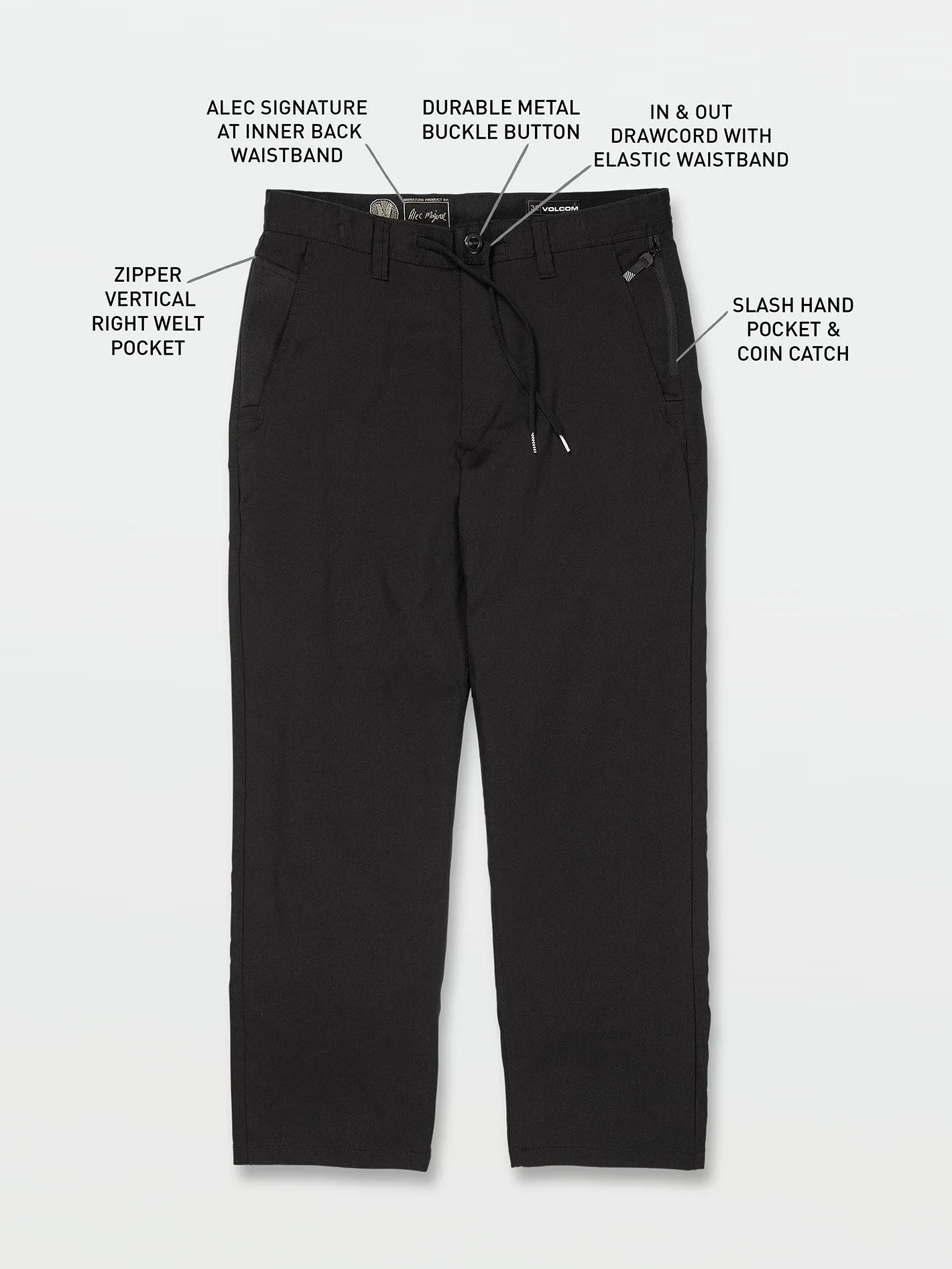 Skate Vitals Alec Majerus Pants - Pirate Black