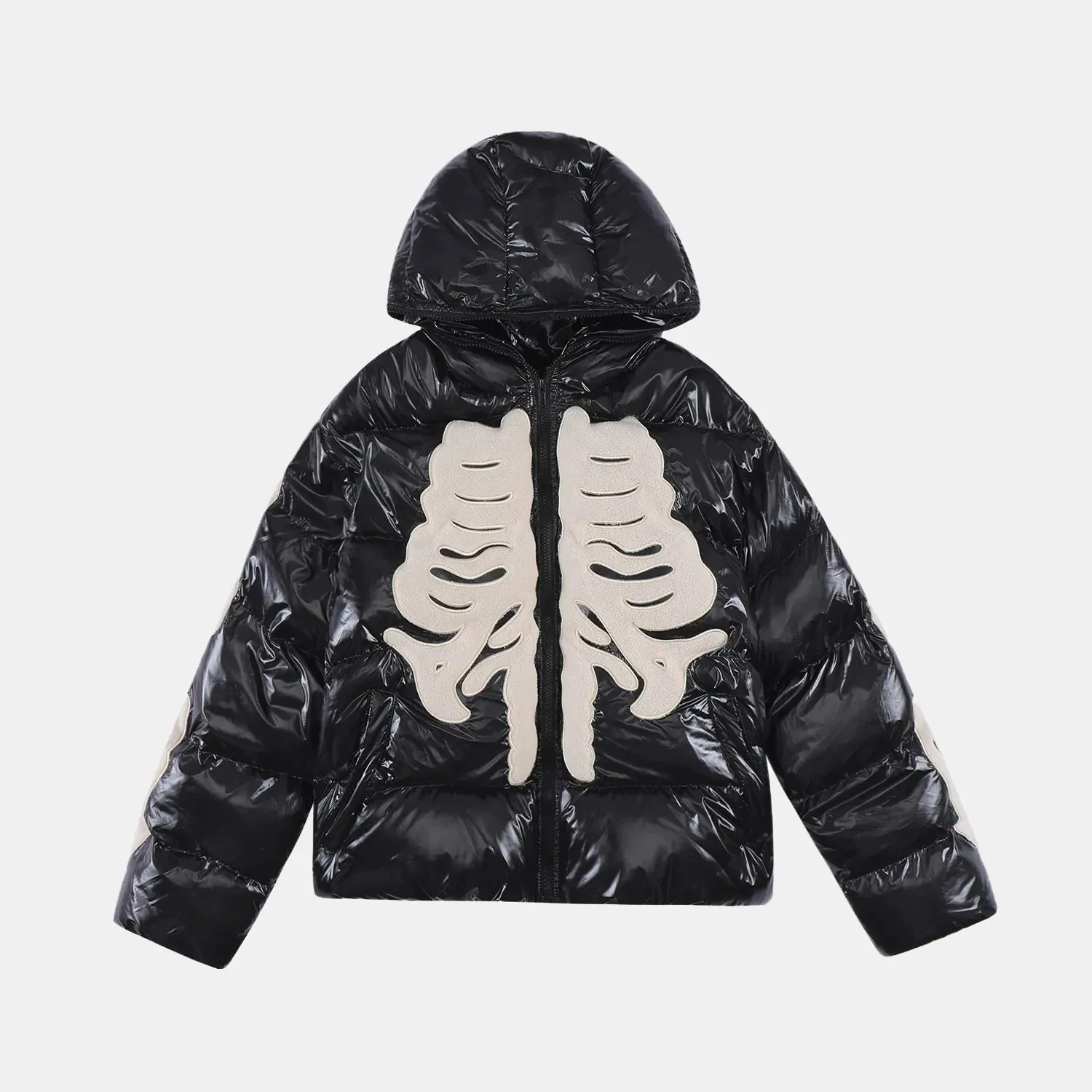 Skeleton | Shiny Puffer Jacket