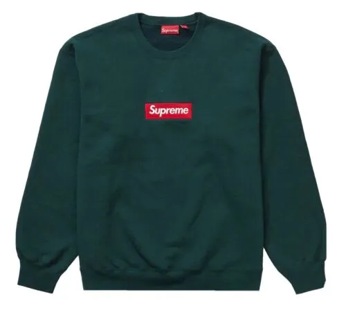 Supreme Boxo Logo Crewneck (Dark Pine)