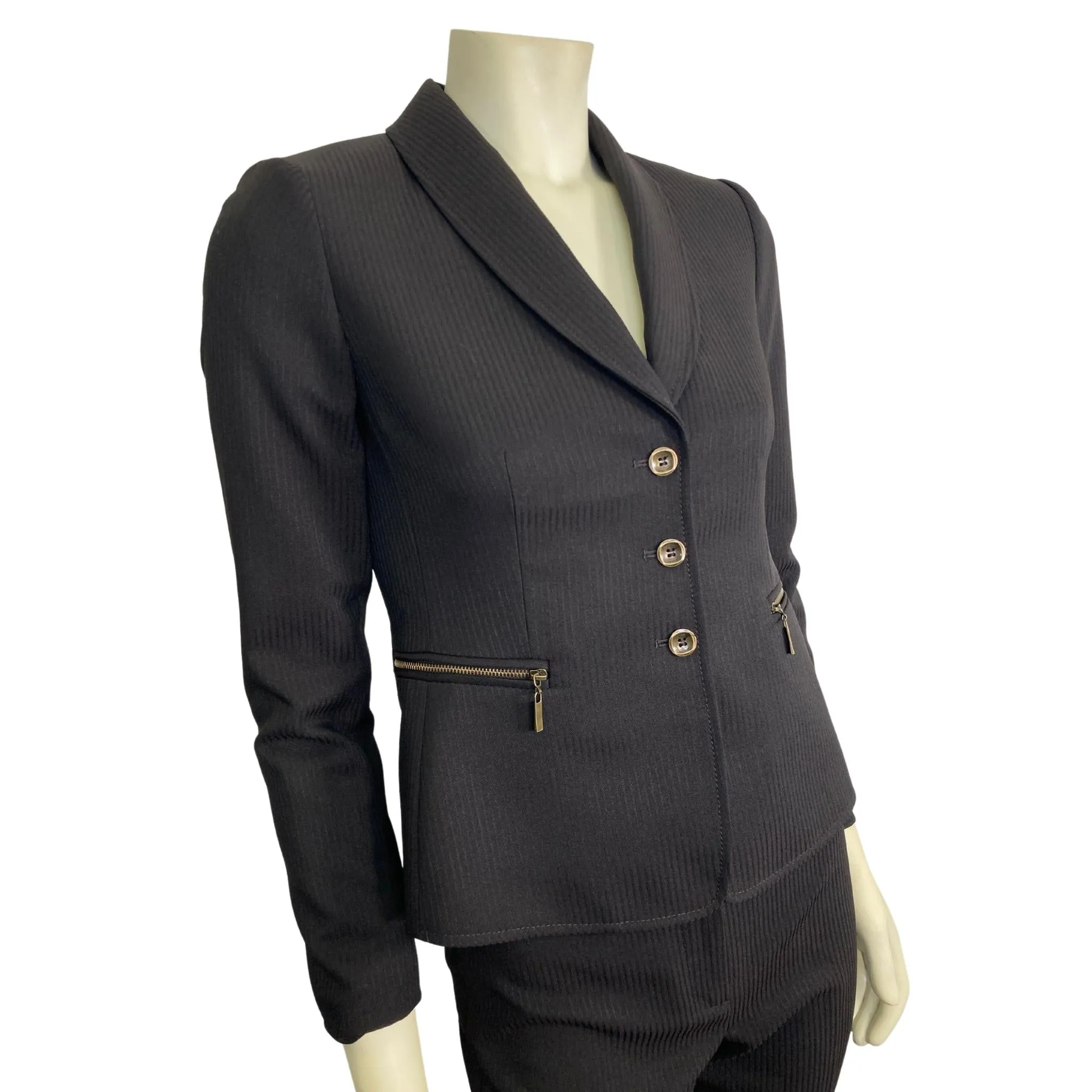 Tahari Dark Brown Suit