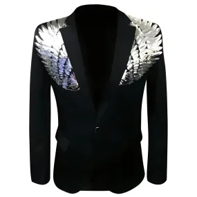 The Angelic Blazer Suit Jacket - Jet Black