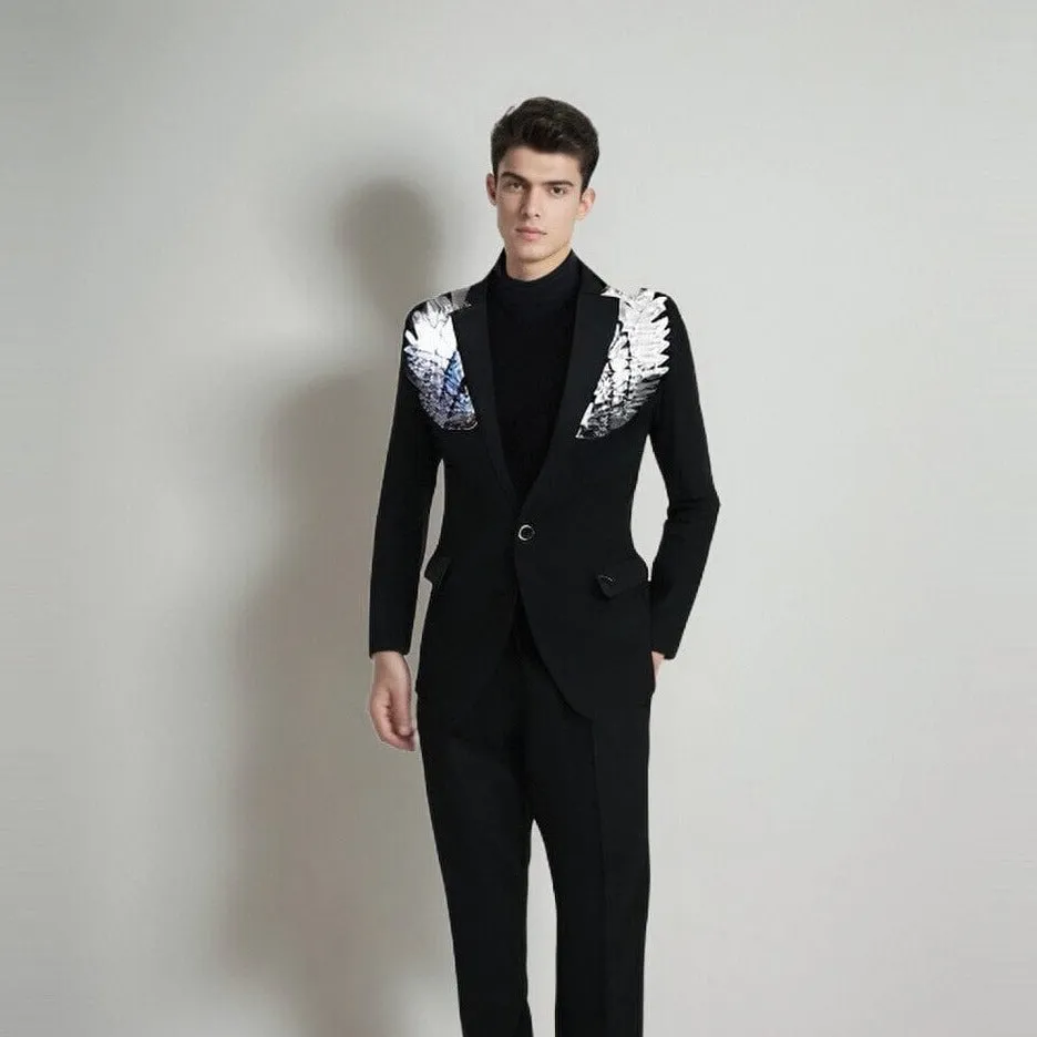 The Angelic Blazer Suit Jacket - Jet Black