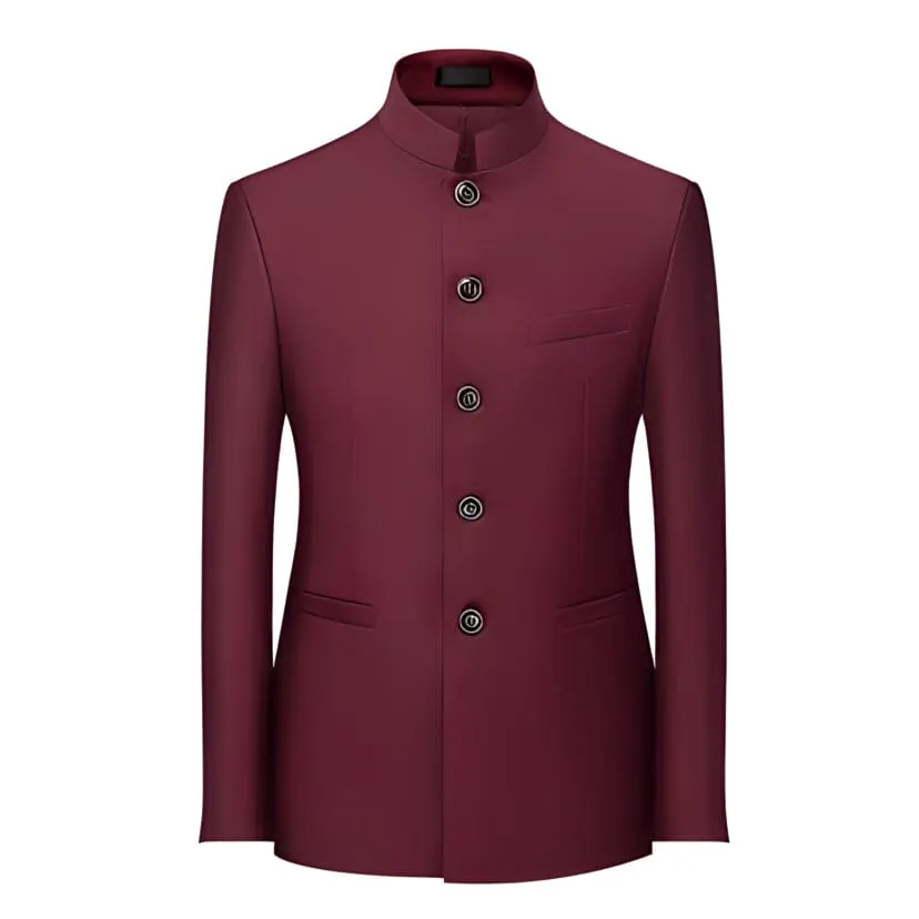 The Bellam Mandarin Collar Jacket - Multiple Colors