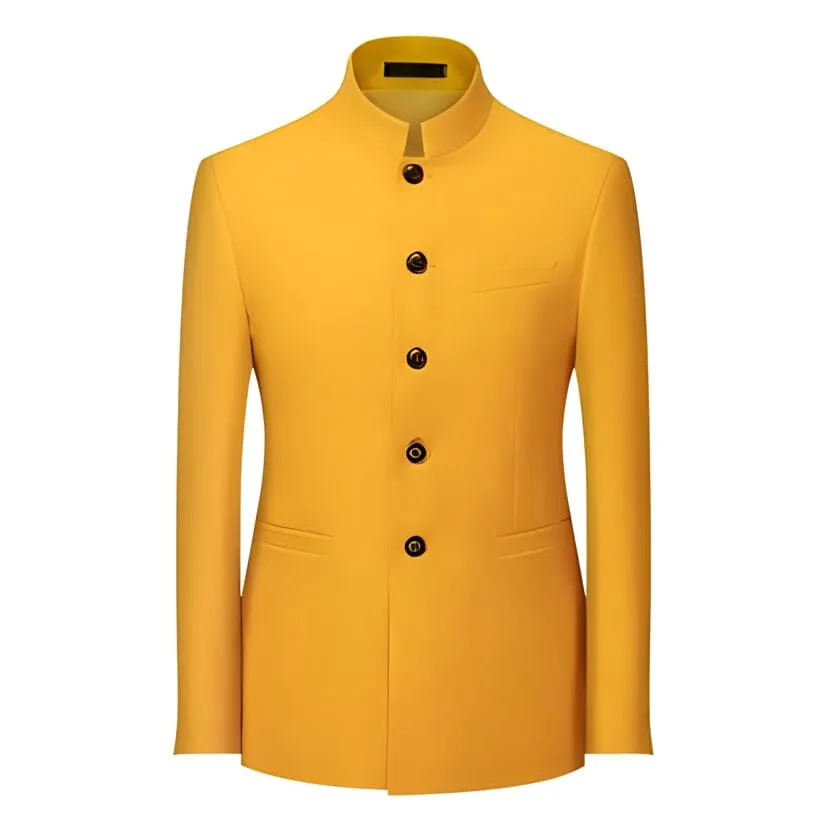 The Bellam Mandarin Collar Jacket - Multiple Colors