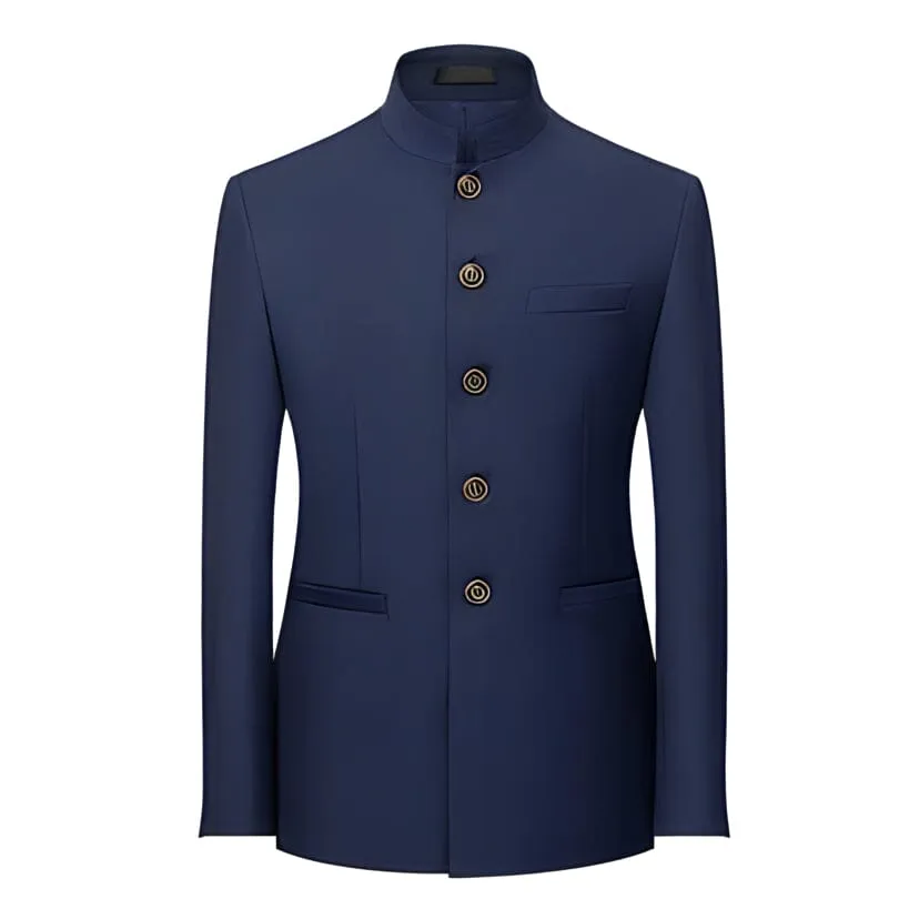 The Bellam Mandarin Collar Jacket - Multiple Colors