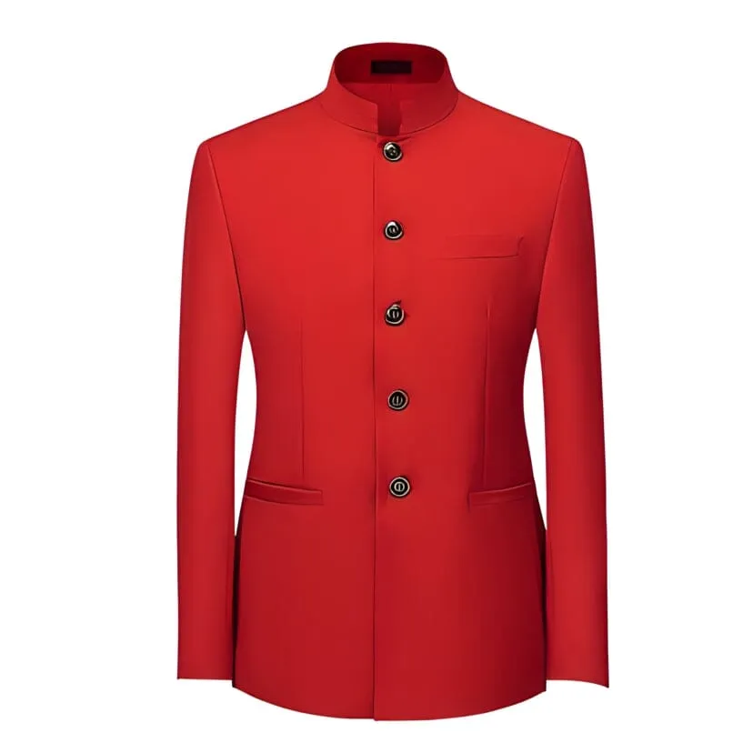 The Bellam Mandarin Collar Jacket - Multiple Colors