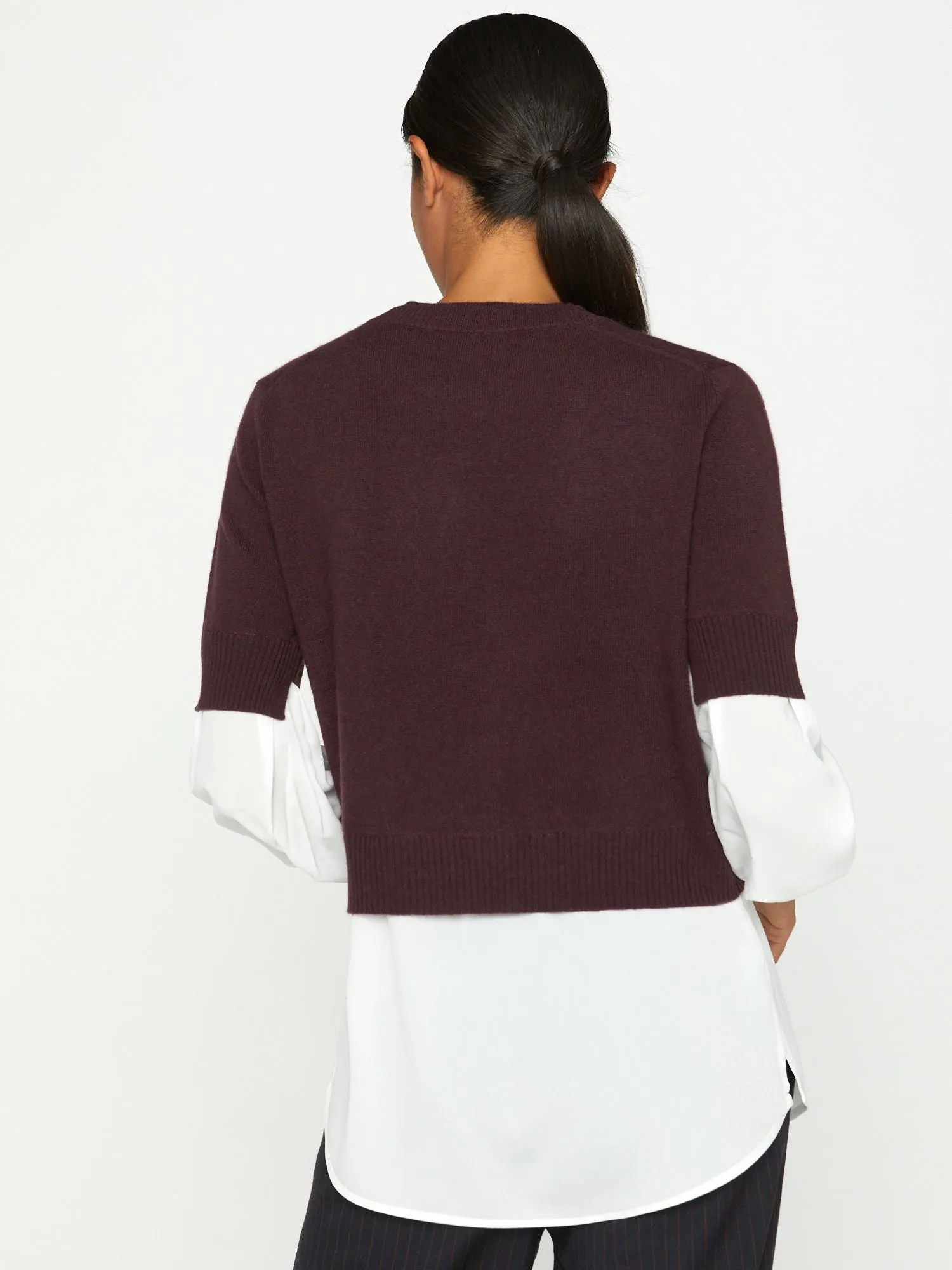 The Looker Layered Crop Crewneck