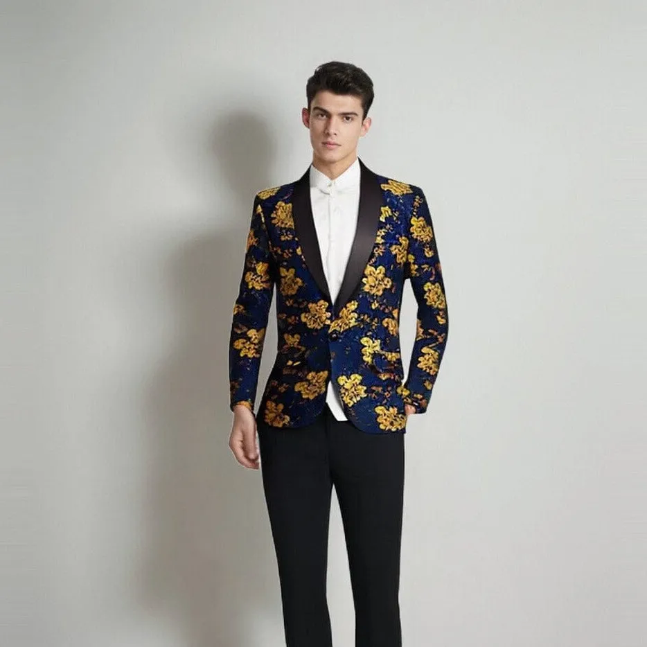 The Matheo Slim Fit Blazer Suit Jacket - Sapphire Blue