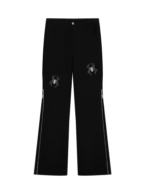 Thesupermade Street Spider Printed Zipper Casual Pants