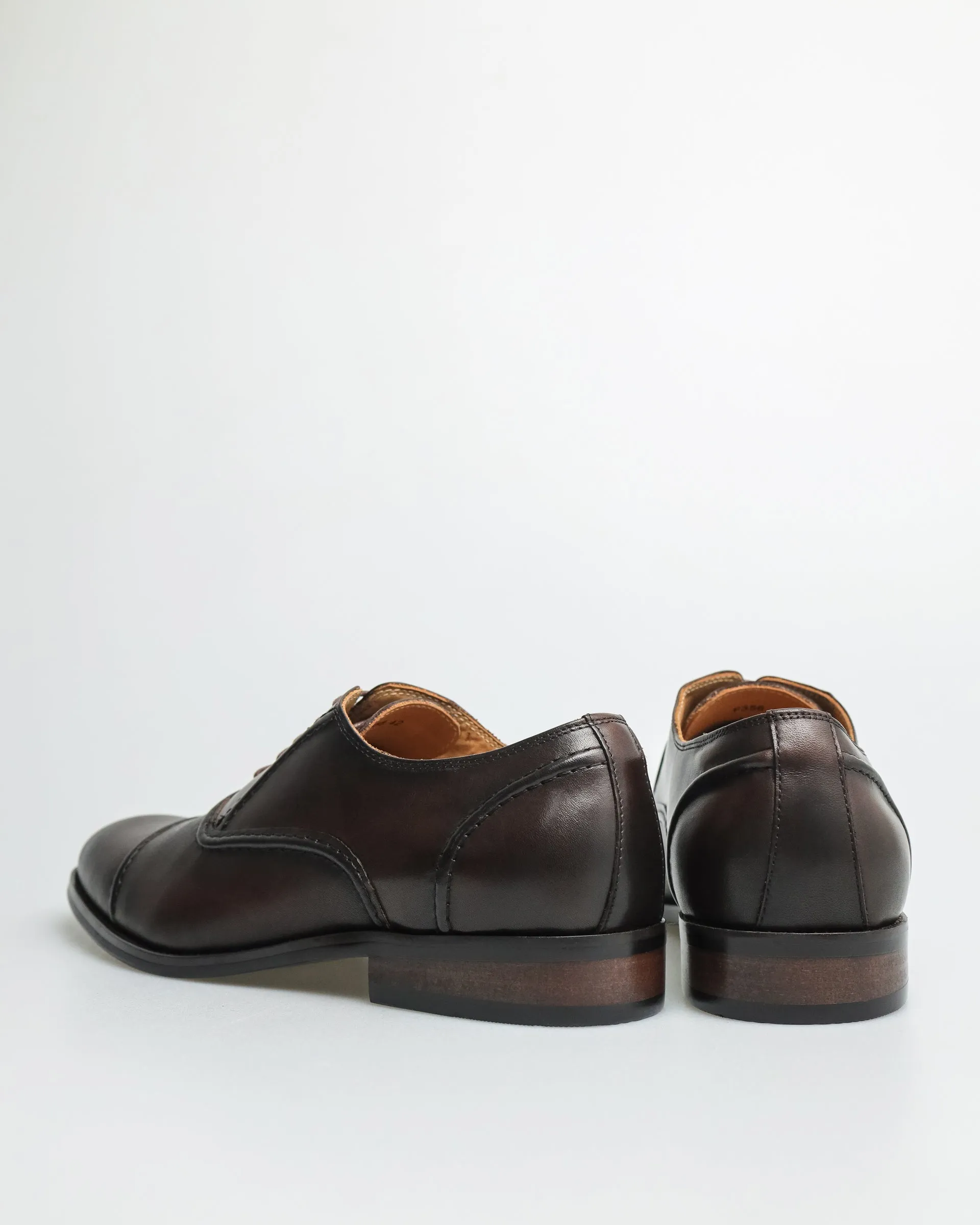 Tomaz F356 Men's Cap Toe Oxford (Coffee)