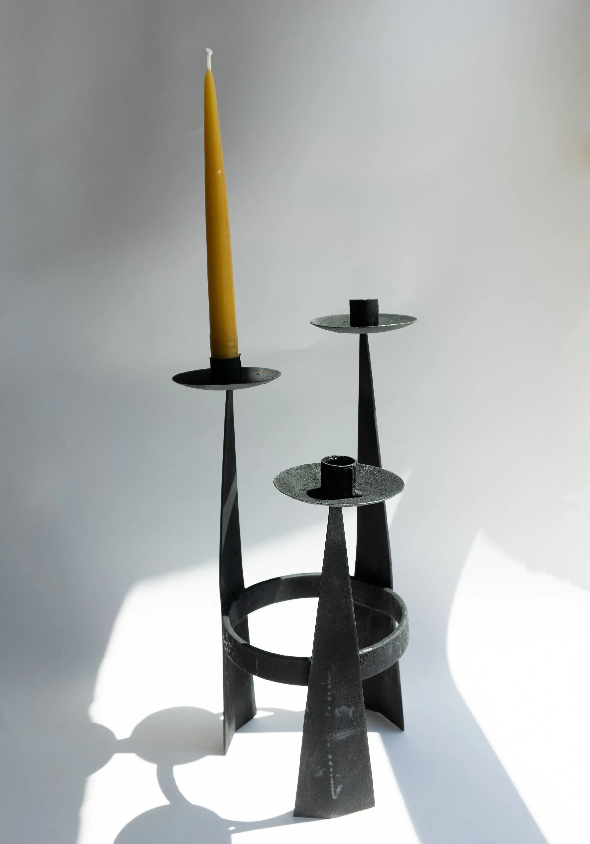 Vintage Brutalist Candelabra