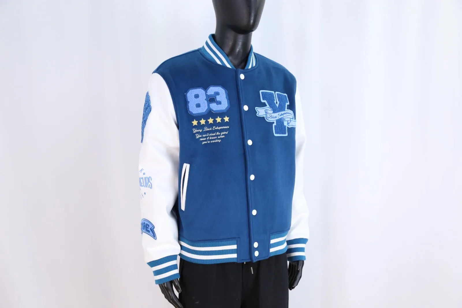 YBE Varsity Jacket - Blue